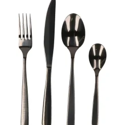 Cepewa Bestekset - 16-delig - RVS - mat zwart - 4 personen