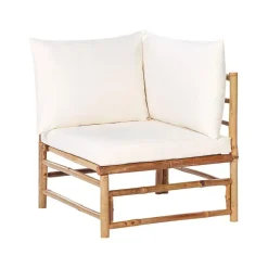 CERRETO - Hoekmodule tuin - Wit - Bamboe