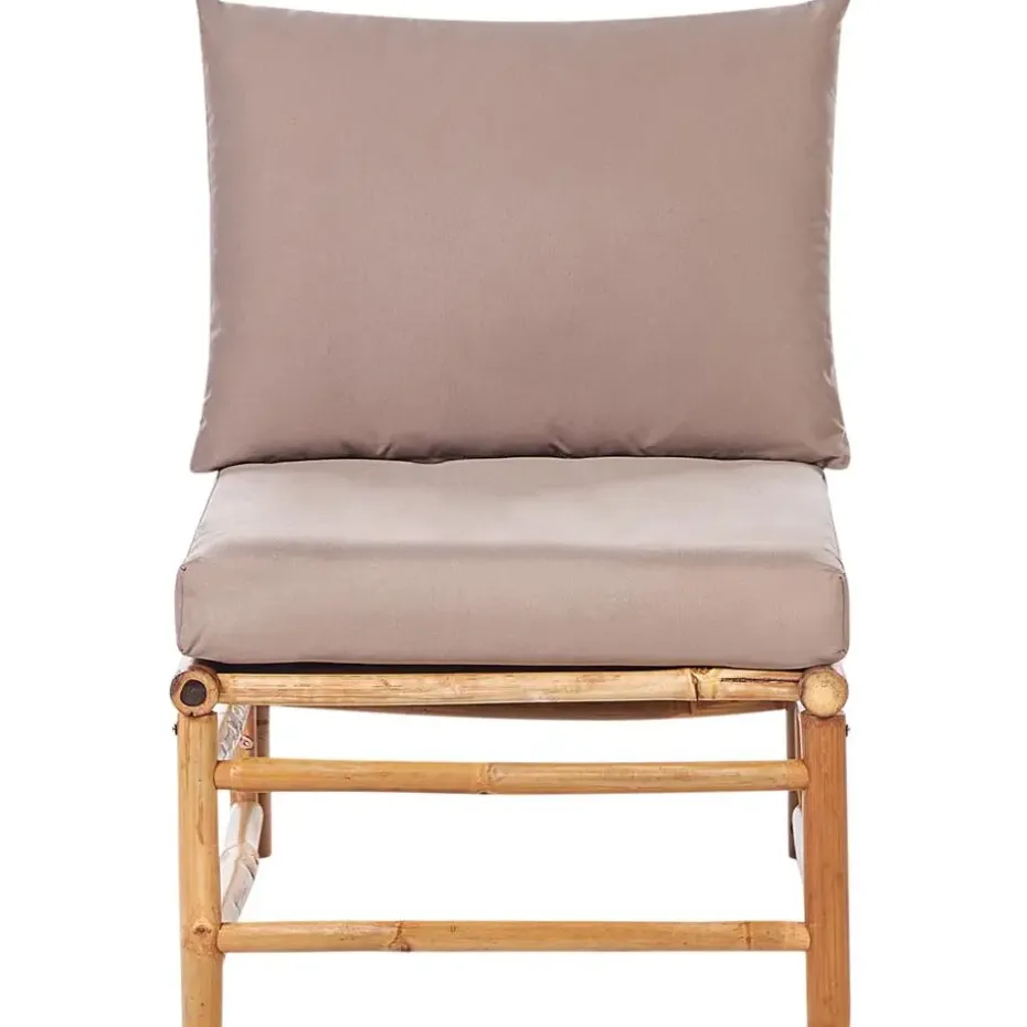 CERRETO - Loungeset 5-zits - Taupe - Bamboe