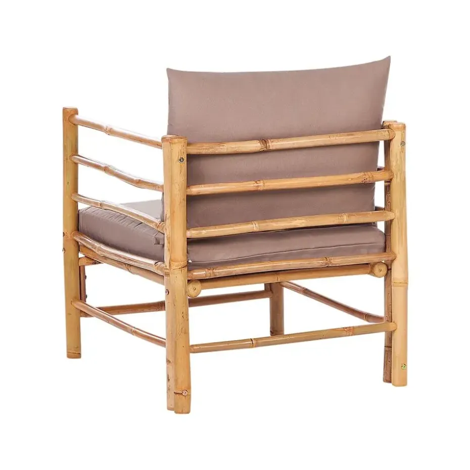 CERRETO - Loungeset 5-zits - Taupe - Bamboe