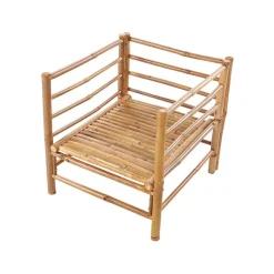 CERRETO - Loungeset 5-zits - Taupe - Bamboe