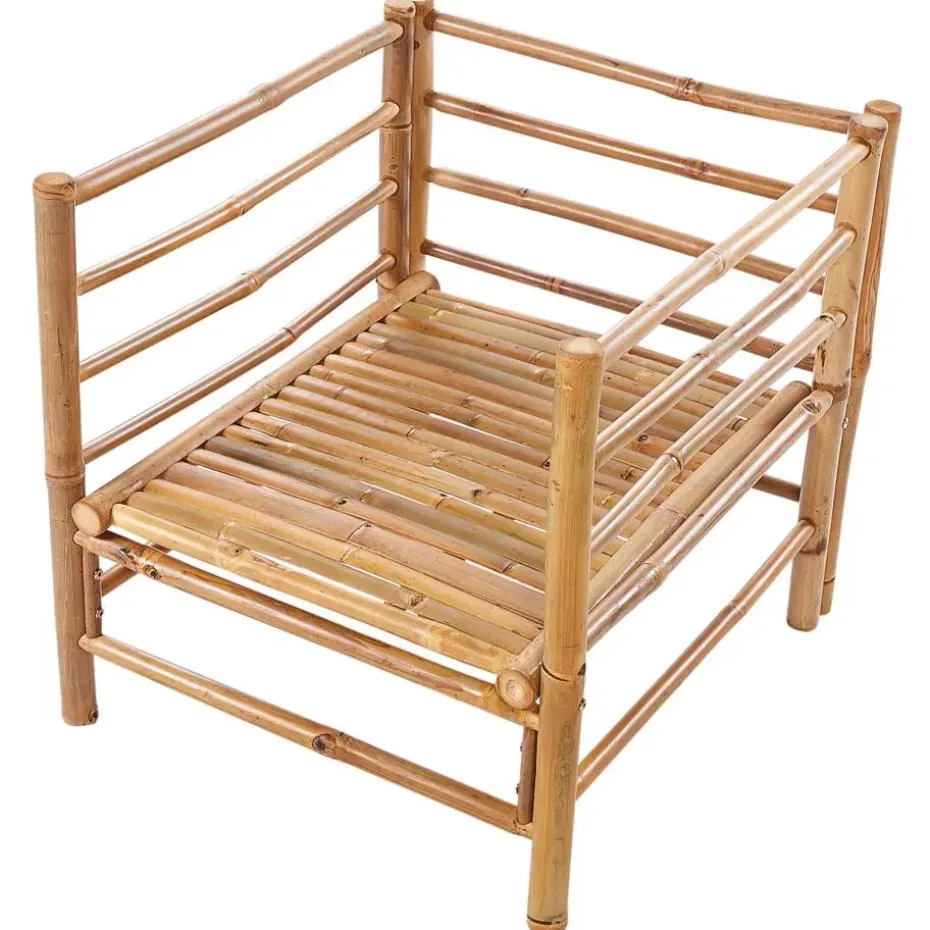 CERRETO - Loungeset 5-zits - Taupe - Bamboe