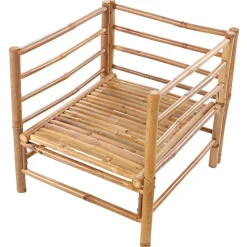 CERRETO - Loungeset 4-zits - Wit - Bamboehout