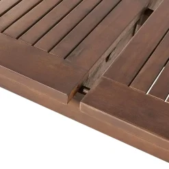 CESANA - Tuintafel - Donkerhout - 100 x 180/240 cm - Acaciahout