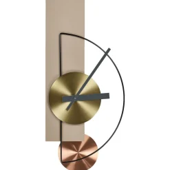 CEVINS - Wandklok - Beige - Staal