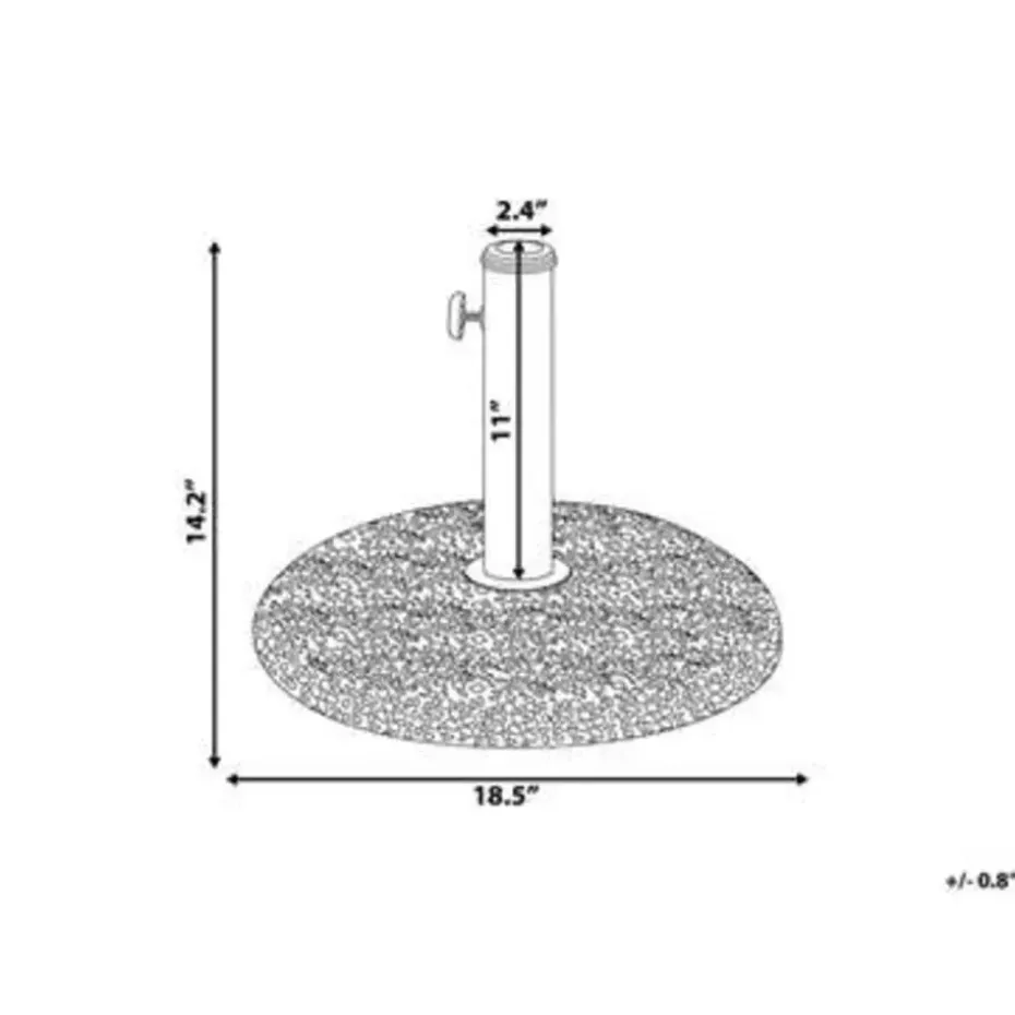CEVO - Parasolvoet - Wit - Beton