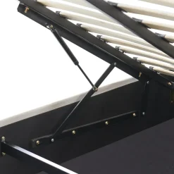 CHALLANS - Bed met opbergruimte - Off-white - 140 x 200 cm - Stof