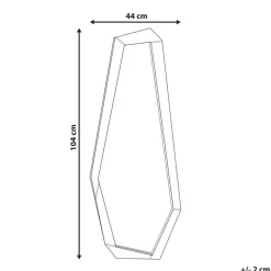 CHANU - Wandspiegel - Zilver - Hout