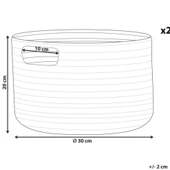 CHINIOT - Mand set van 2 - Beige - Katoen