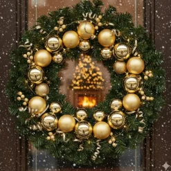 Christmas Goods Kerstballen set - 30x stuks - glas - goud - 6 cm