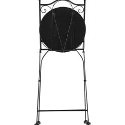 CIGLIANO - Tuinstoel set van 2 - Zwart - Metaal