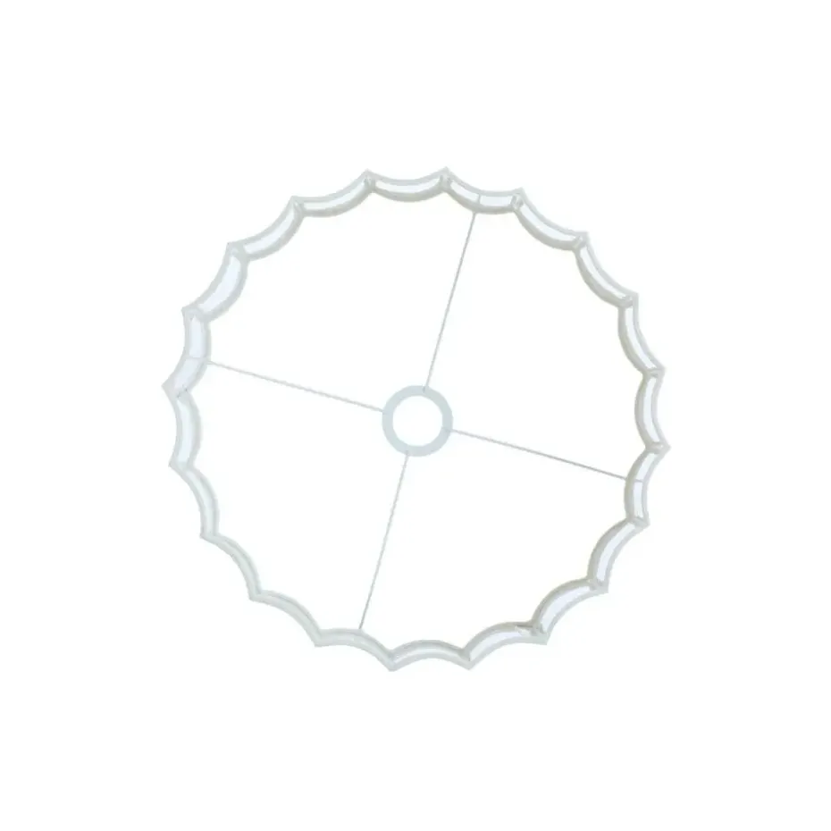 Cilinder lampenkap Disli - Wit - Ø40cm