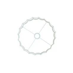 Cilinder lampenkap Disli - Wit - Ø35cm