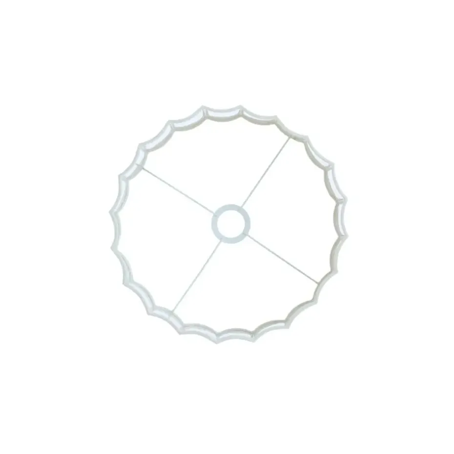 Cilinder lampenkap Disli - Wit - Ø35cm