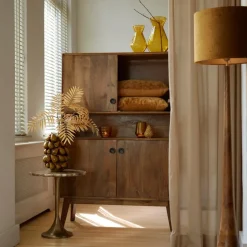 Cilinder Lampenkap Gemstone - Goud - Ø50x38cm