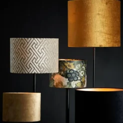 Cilinder Lampenkap Gemstone - Goud - Ø35x30cm