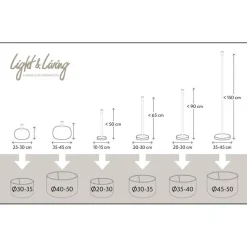 Cilinder Lampenkap Gemstone - Goud - Ø35x30cm