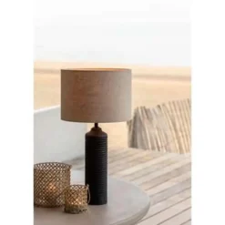 Cilinder Lampenkap Livigno - Eiwit - Ø30 x 21 cm