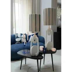 Cilinder lampenkap Medan - Crème - Ø30cm