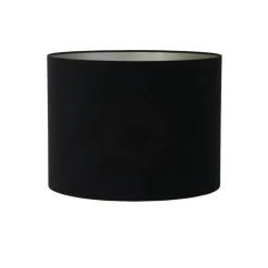 Cilinder Lampenkap Velours - Zwart - Ø40x30cm