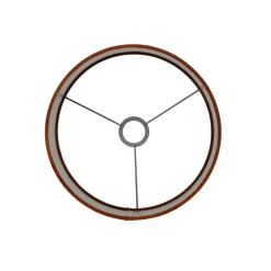 Cilinder Lampenkap Velours - Terra - Ø30x21cm