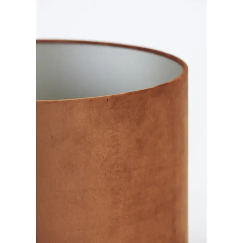 Cilinder Lampenkap Velours - Terra - Ø30x21cm