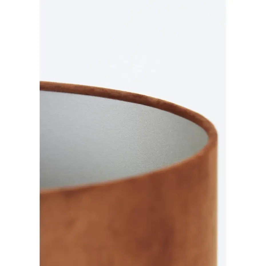 Cilinder Lampenkap Velours - Terra - Ø30x21cm