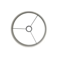 Cilinder Lampenkap Velours - Wit - Ø30x21cm