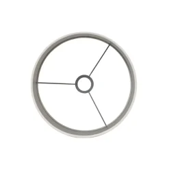 Cilinder Lampenkap Velours - Wit - Ø30x21cm