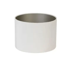 Cilinder Lampenkap Velours - Wit - Ø40x30cm