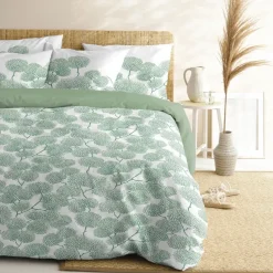 Cinderella dekbedovertrek Branche - Katoen - 240x200/220 cm - Green