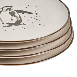 CINNAMON - 16-delige serviesset - Gebroken wit - Steengoed