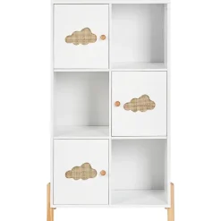 CLOUDY - Boekenkast - Wit/Lichthout - MDF