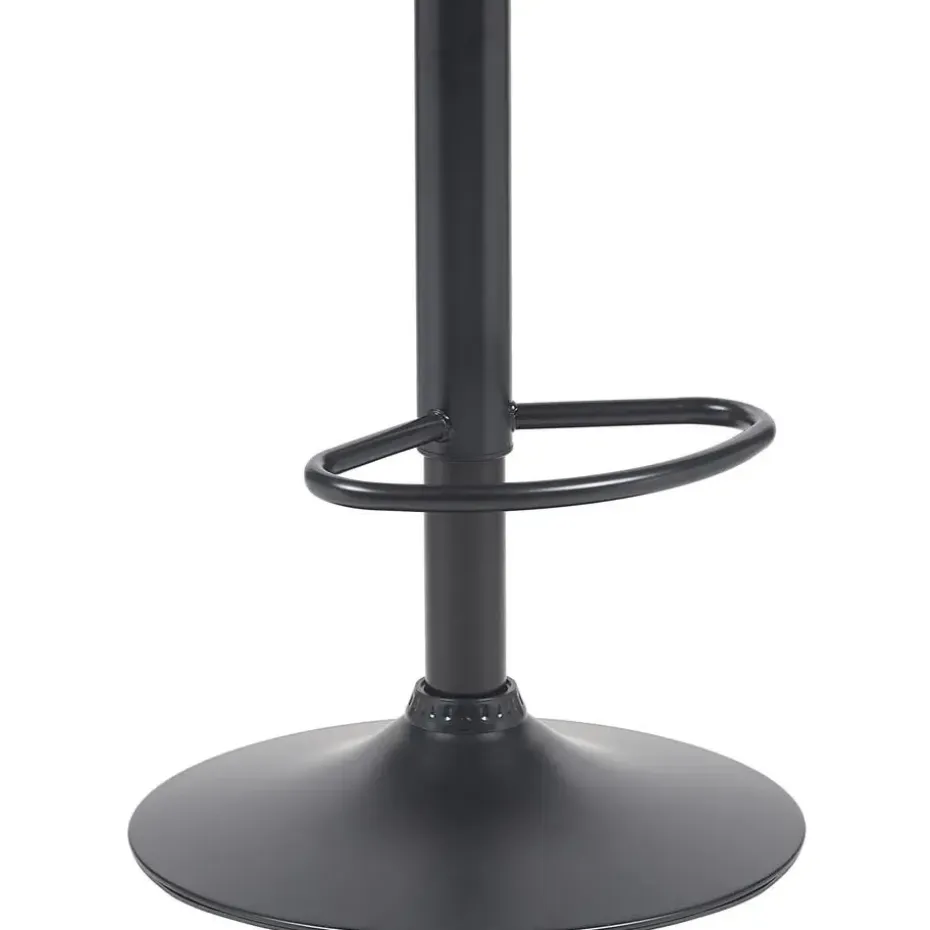 CLP Barkruk Beverley zwart Frame - Stof - walnoot/zwart