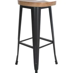 CLP Barkruk Clara zwart Frame - Hout - zwart