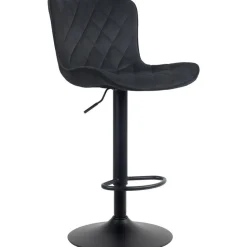 CLP Barkruk Emma zwart Frame - Fluweel - zwart