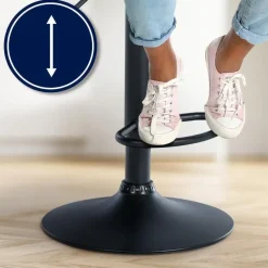 CLP Barkruk Laurel zwart Frame - Stof - bruin