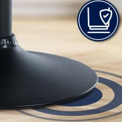 CLP Barkruk Laurel zwart Frame - Stof - bruin