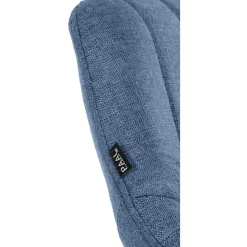 CLP Barkruk Milet zwart Frame - Stof - blauw