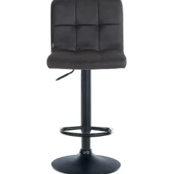 CLP Barkruk Peru zwart Frame - Fluweel - zwart