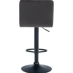 CLP Barkruk Peru zwart Frame - Fluweel - zwart