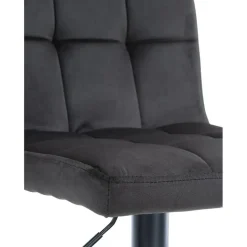 CLP Barkruk Peru zwart Frame - Fluweel - zwart