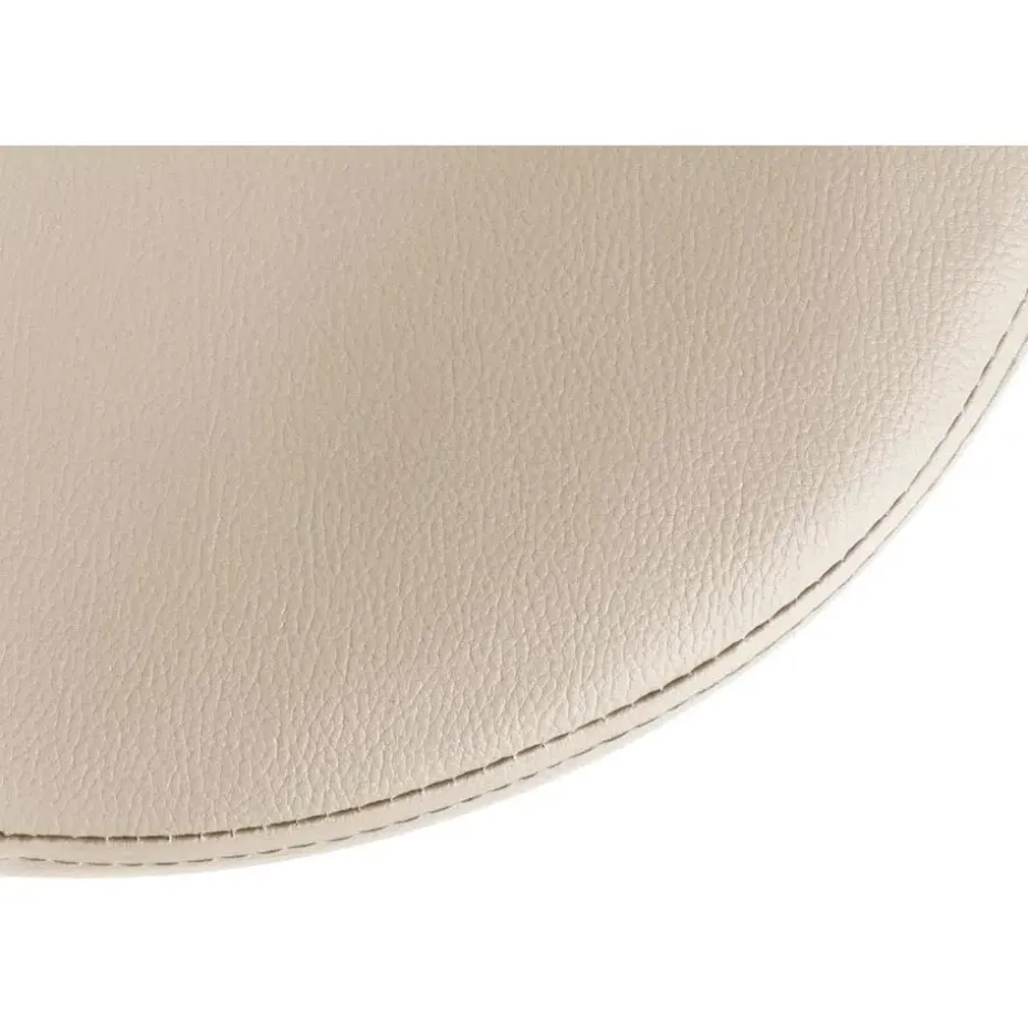 CLP Barkruk Ponte zwart Frame - Kunstleer - creme