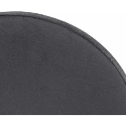 CLP Barkruk Ponte zwart Frame - Fluweel - donkergrijs