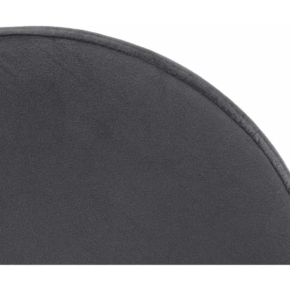 CLP Barkruk Ponte zwart Frame - Fluweel - donkergrijs