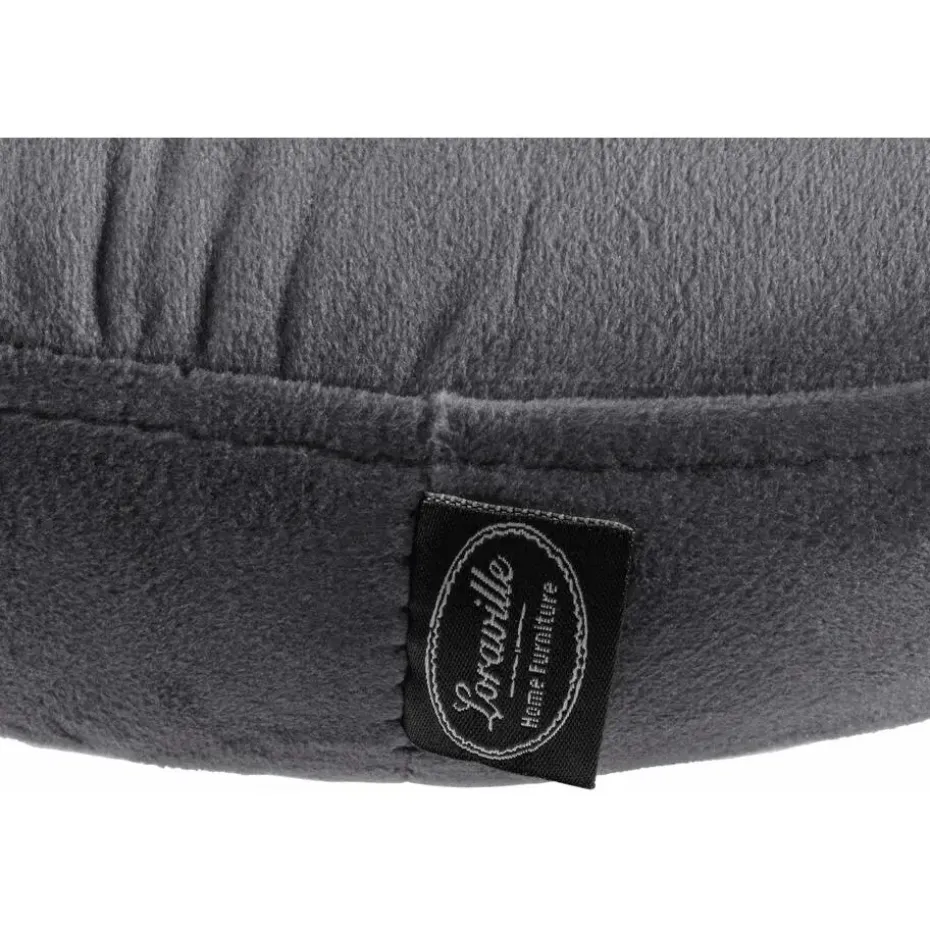 CLP Barkruk Ponte zwart Frame - Fluweel - donkergrijs