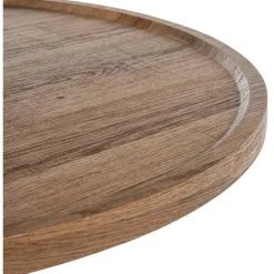 CLP Bijzettafel Aspen mat zwart Frame - Hout - bruin