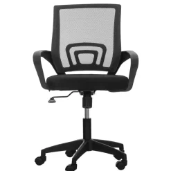 CLP Bureaustoel Auburn zwart Frame - Microfiber - zwart