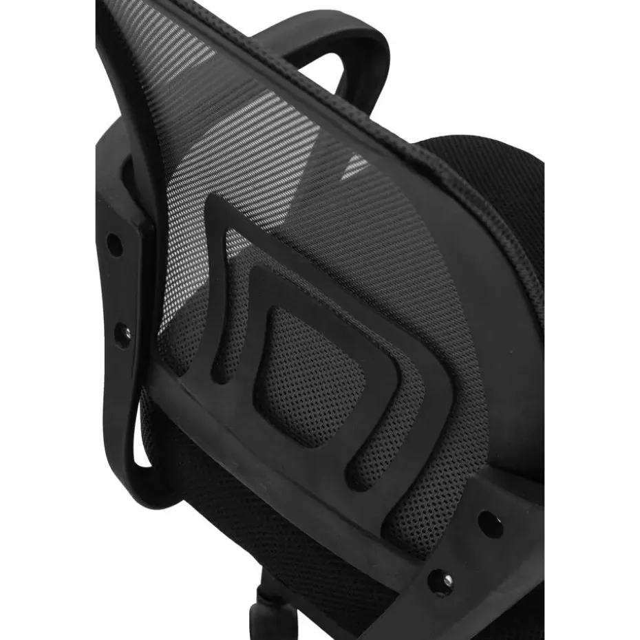 CLP Bureaustoel Auburn zwart Frame - Microfiber - zwart