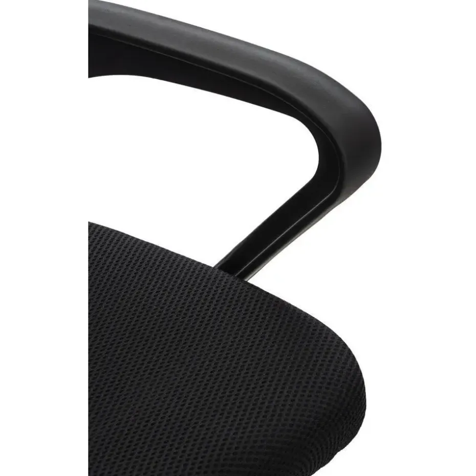 CLP Bureaustoel Auburn zwart Frame - Microfiber - zwart